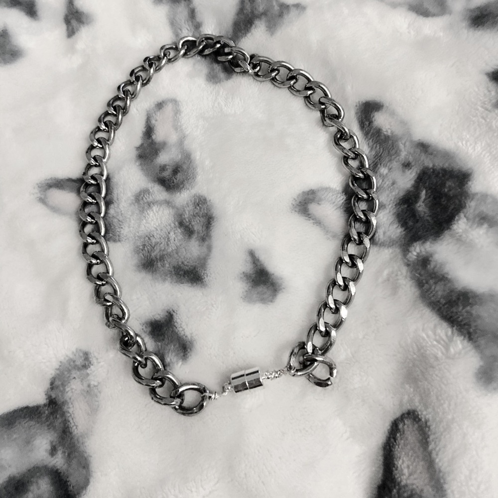 NEW! Grunge Chunky Silver Chain